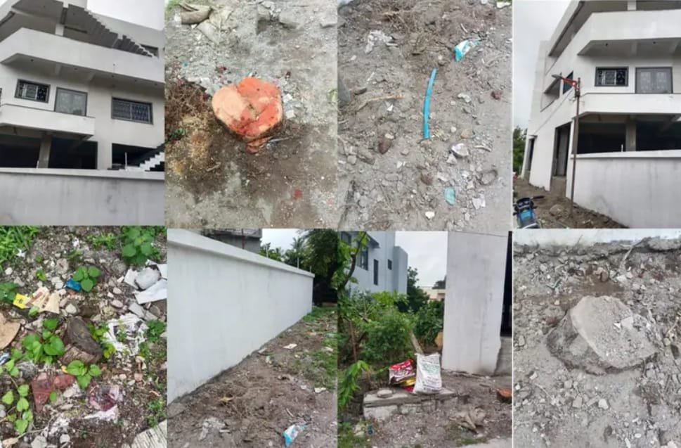बुद्ध लेणी परिसरात झाडांची अवैध कत्तल आणि अनधिकृत इमारतबांधणीचा प्रकार उघड !